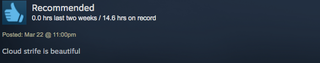 Illustration for article titled Final Fantasy VII, As Told By Steam Reviews